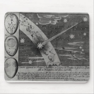 Tapis De Souris Diagramme astrologique de la comète