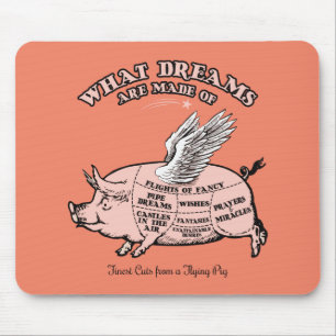 Tapis De Souris Diagramme de Cochon Volant