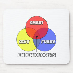Tapis De Souris Diagramme de Venn .. Épidémiologiste