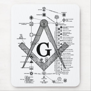 Tapis De Souris Diagramme des degrés maçonniques