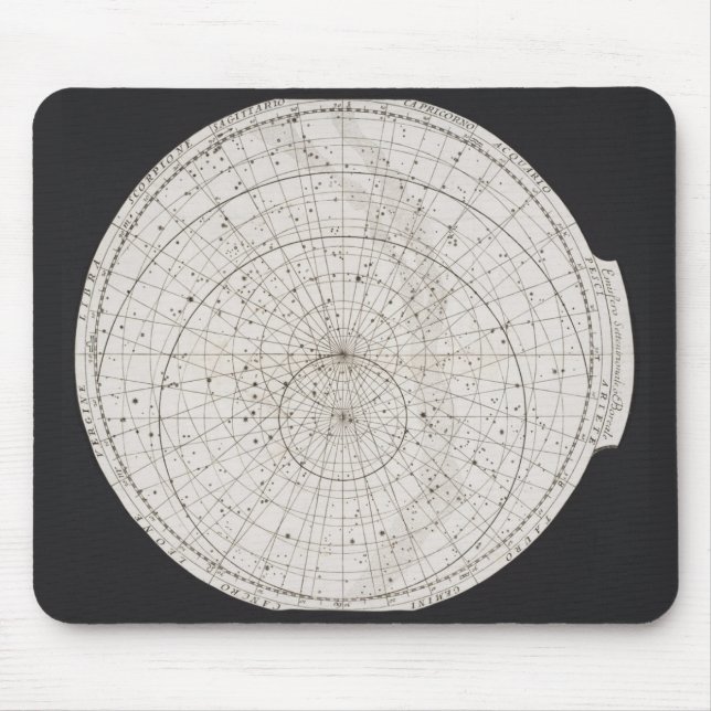Tapis De Souris Diagramme en étoile de l'hémisphère nord (Devant)