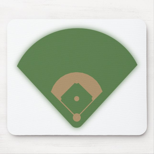 Tapis De Souris Diamant de base-ball : (Devant)
