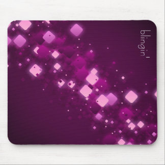 Tapis De Souris Diamants pourpres + mousepad de blingin
