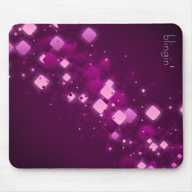 Tapis De Souris Diamants pourpres + mousepad de blingin (Devant)