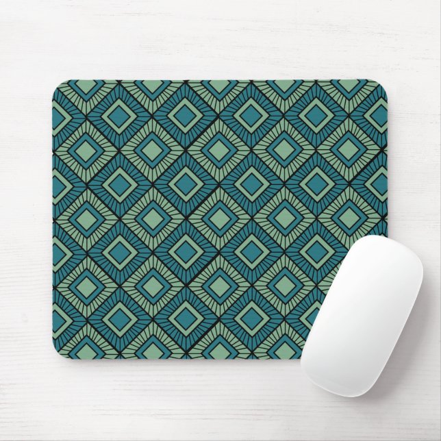 Tapis De Souris Diamants triés - Turquoise (Avec souris)