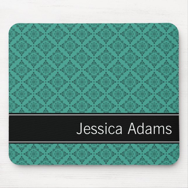 Tapis De Souris Diamants turquoises Motif Moderne Professional (Devant)