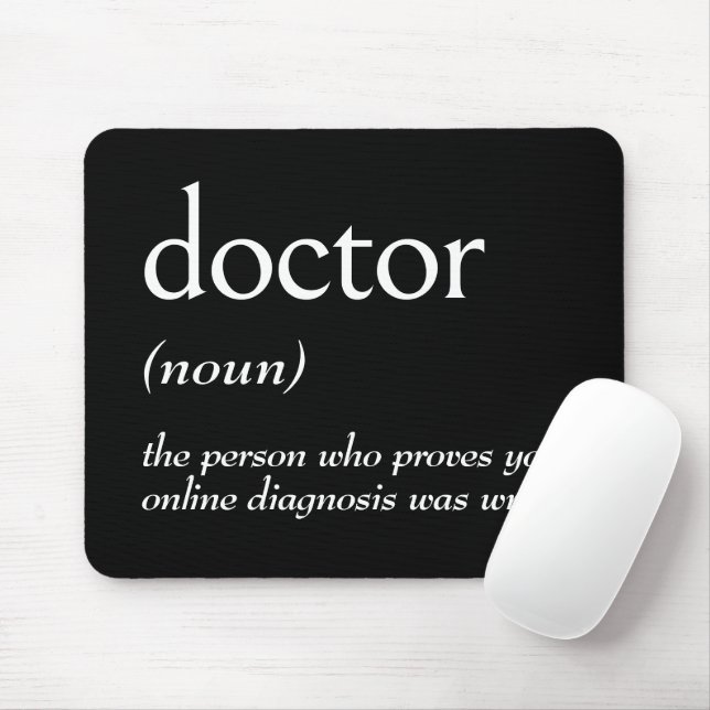 Tapis De Souris Dictionary Definition For DOCTOR (Avec souris)