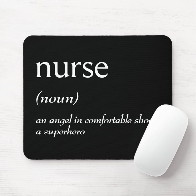 Tapis De Souris Dictionary Definition For NURSE (Avec souris)