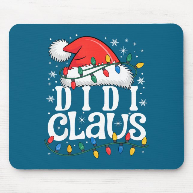 Tapis De Souris Didi Claus Funny Xmas Christmas Grandma Holiday St (Devant)
