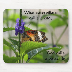 Tapis De Souris Dieu appelle un papillon.  Mousepad