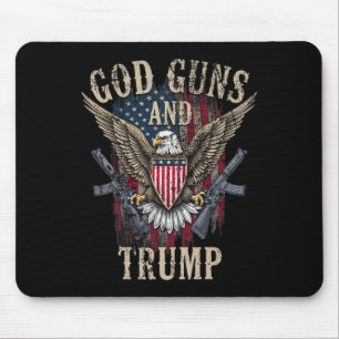 Tapis De Souris Dieu Armes Et Trump