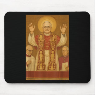 Tapis De Souris Dieu Béni Pape Leo Xiv Pape Leo Xiv Chemise Pape L