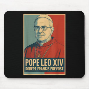 Tapis De Souris Dieu bénisse le Pape Leo Xiv