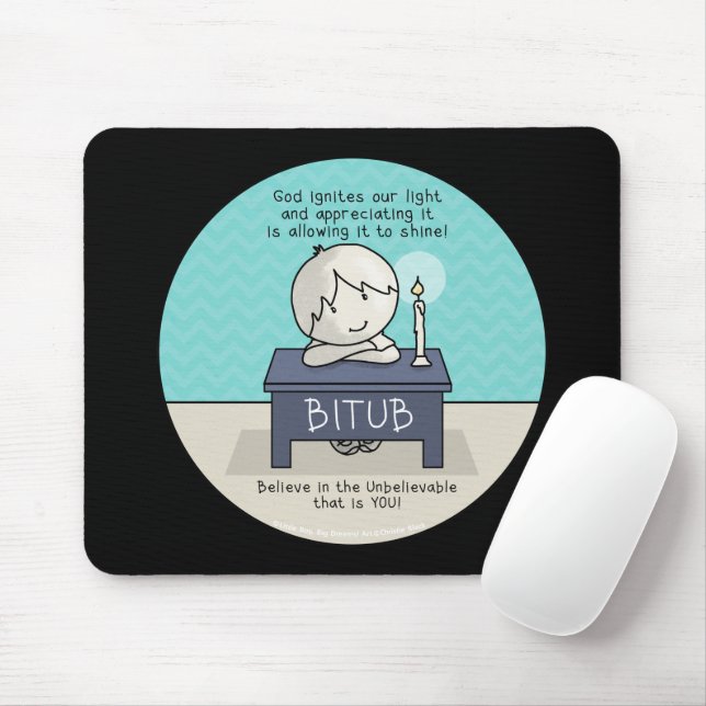 Tapis De Souris Dieu enflamme notre Pad Light Mouse (Avec souris)