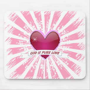 Tapis De Souris Dieu est l'amour pur