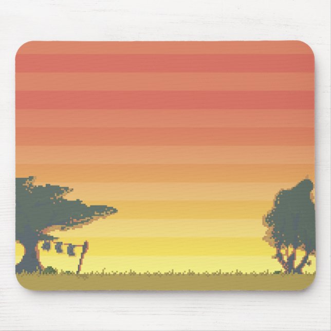 Tapis De Souris Dikdik - coucher du soleil Mousepad (Devant)