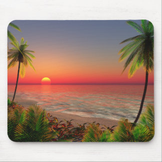 Tapis de souris d'île de paradis