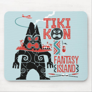 Tapis de souris d'île d'imaginaire de Tiki Kon