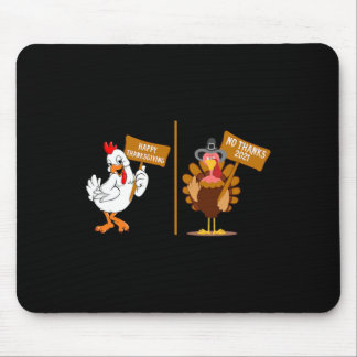 Tapis De Souris Dinde de Thanksgiving Non merci Grumpy Halloween A