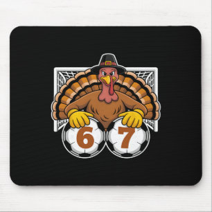 Tapis De Souris Dindon Football 67 Mème Drôle de Thanksgiving Spor