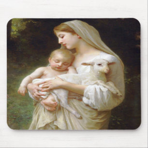 Tapis de souris d'innocence de Bouguereau