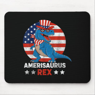 Tapis De Souris Dinosaur 4 juillet Hommes Femmes Garçons Filles Am