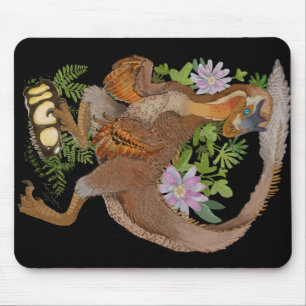 Tapis De Souris Dinosaur Raptor Jungle Art