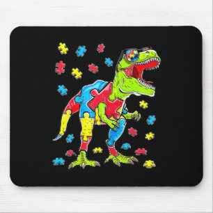 Tapis De Souris Dinosaur Sensibilisation sur l'autisme Puzzle Pièc