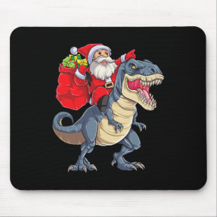 Tapis De Souris Dinosaur T Rex Noël Père Noël Garçons Hommes Fille