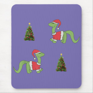 Tapis De Souris Dinosaure de Noël Arbre de Noël