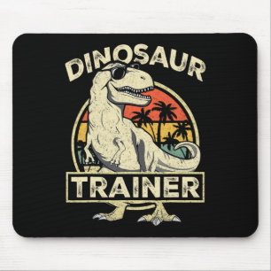 Tapis De Souris Dinosaure Entraîneur Halloween Costume Retro Dino