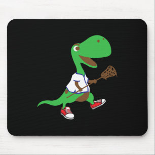 Tapis De Souris Dinosaure jouant au crosse Gif cool équipe sport d