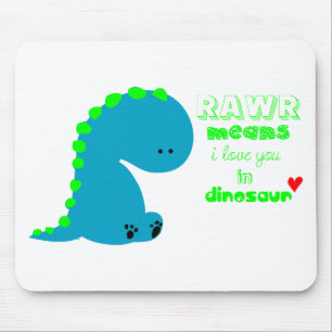 Tapis De Souris Dinosaure mignon RAWR
