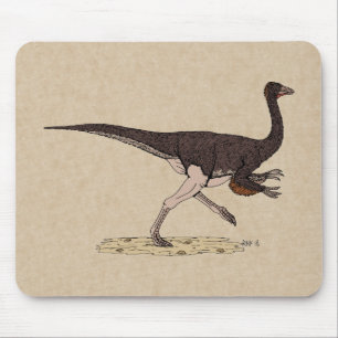 Tapis De Souris Dinosaure ornithomimus crétacé