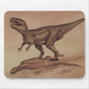 Tapis De Souris Dinosaures Vintage, Giganotosaurus carnivore