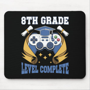 Tapis De Souris Diplôme de niveau 8e année Joueur de jeu vidéo Gra