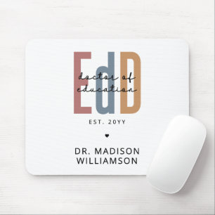 Tapis De Souris Diplôme D'Études De L'EdD Personnalisé
