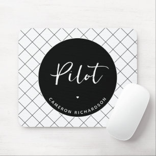Tapis De Souris Diplôme d'études de pilotage sur mesure élégant