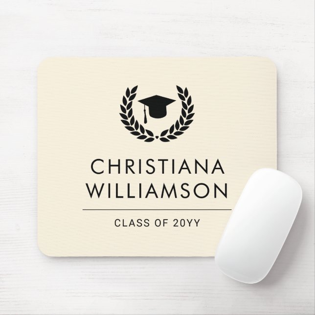Tapis De Souris Diplôme d'études scolaires et collégiales personna (Avec souris)