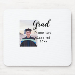 Tapis De Souris diplômé photo félicitations ajouter votre nom mode