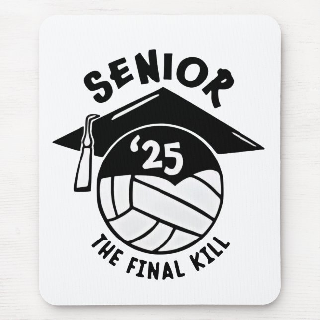 Tapis De Souris Diplôme supérieur de volley-ball 2025 (Devant)