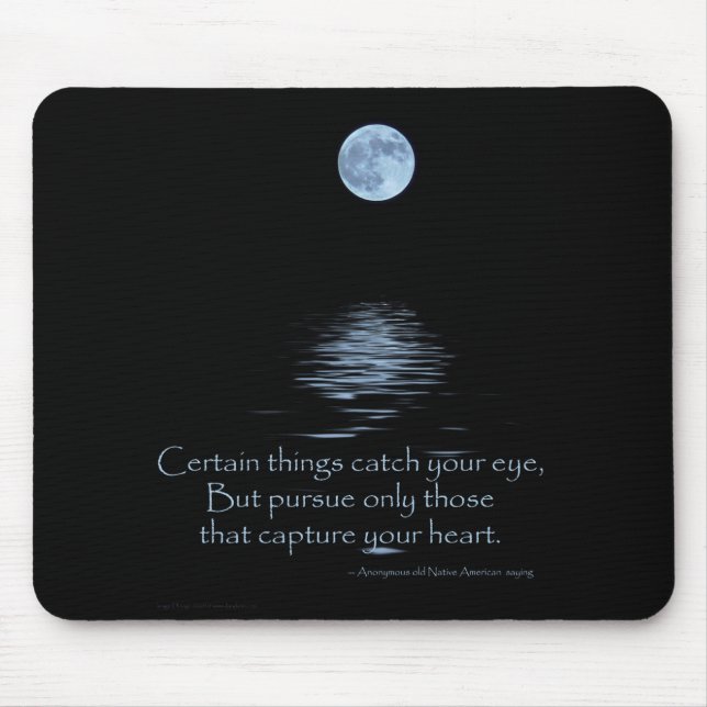 Tapis De Souris Dire de MOUSEPAD, de Pleine lune et de Natif (Devant)