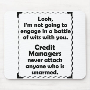 Tapis De Souris Directeur de crédit de joute d'esprit