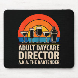 Tapis De Souris Directeur de garderie pour adultes drôle aka l'hum