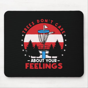 Tapis De Souris Disc Golf Frisbee Golf Les Arbres Se Moquent De Vo