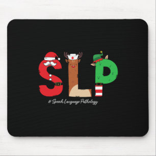 Tapis De Souris Discours de slp Langue Pathologiste Noël Slp Sant