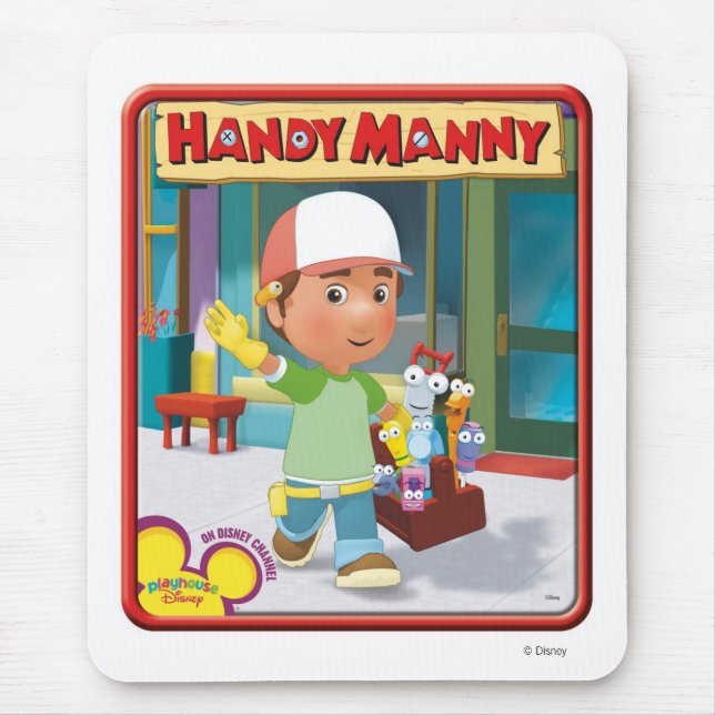 Tapis De Souris Disney Handy Manny et Outils (Devant)
