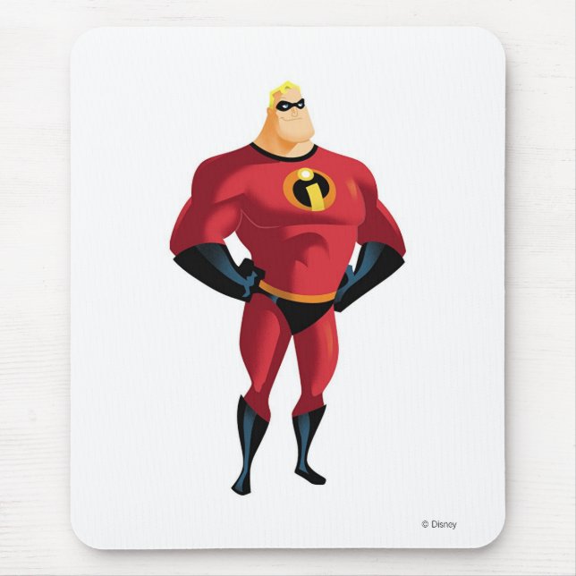 Tapis De Souris Disney Incredibles Mr Incroyable debout (Devant)