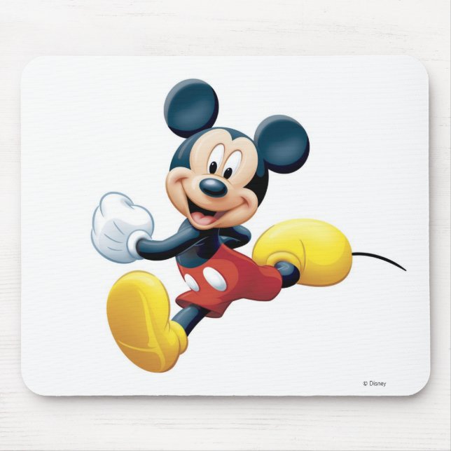 Tapis De Souris Disney Mickey Mouse Pose de course (Devant)