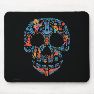 Tapis De Souris Disney Pixar Coco Crâne à sucre coloré